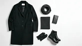 Effortless Chic: Mastering Monochrome Winter Commutes in Style