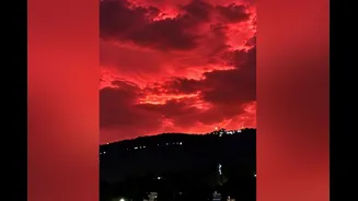 Cyclone Arnab paints Chhattisgarh sky crimson red!