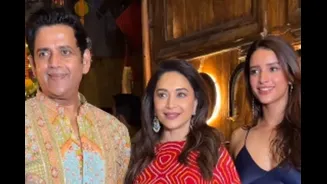Madhuri Dixit Wraps Film With Diwali Party