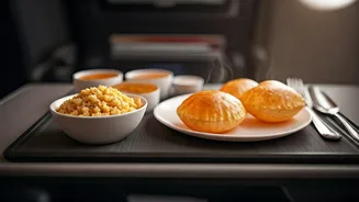 Unexpected In-Flight Feast: Traditional Indian Breakfast Served on International Flight Stuns Passenger