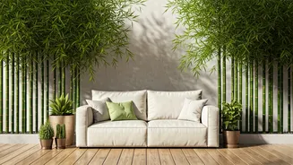 Bamboo Brings A Calm Resort Mood Home