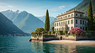 Lake Como's Hidden Gem: An Italian Villa with a Private Beach & Alpine Views