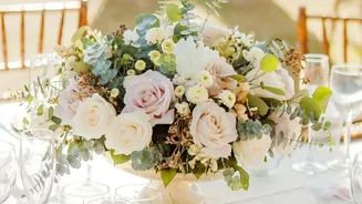 Floral Decor and a Simple Menu Shape a Garden Gathering using Pastels and Flowers