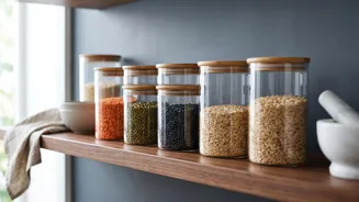 Airtight containers dry shelves and regular cleaning help prevent pantry pests