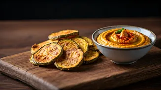 Transforming Lauki: Air-Fried Delight with Smoky Desi Hummus