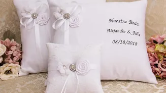 Why are pillows used in Hungarian weddings