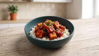 Gochujang gives tofu rice bowls fermented heat and sweetness Gives Readers A Reason To Revisit Crisping tofu separately helps preserve texture