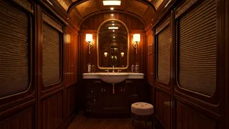 Step Inside the Opulent Washrooms of India's Palace on Wheels Train