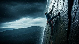 Rock Climbing Fans Are Chasing Rainy Thrills