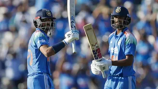 1st ODI: Axar Patel, Washington Sundar power India with half-centuries