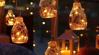 Eco-friendly festive decor with clay pots
