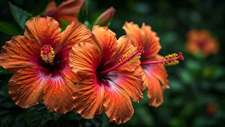 Hibiscus Blooms Bring Colour To Monsoon Gardens
