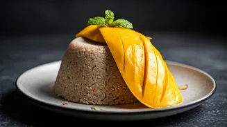 Layer Chilled Alphonso Over Creamy Ragi Halwa For Dessert