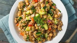 Vegetarians maximize post workout recovery by pairing whole grains with legumes for protein