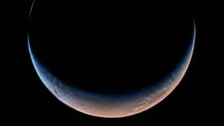 NASA's Psyche spacecraft captures rare crescent view of Mars