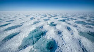 The Radar Image Shows Glacier Texture Rather Than Something Beneath the Ice