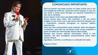 Roberto Carlos, Pedro Bial e Fátima Bernardes: famosos são vítimas de vídeos com IA para vender medicamentos