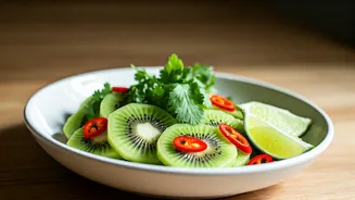 This Fresh Chili Lime Kiwi Salad Is Heaven