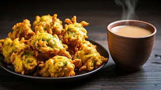 Enjoying Pakora Despite the Rainy Weather?