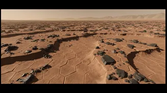 NASA Tests Whether Dark Rocks Around Mars’ Polygons Are Meteorites