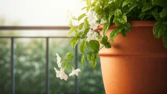Monsoon Humidity Makes Jasmine A Terrace Star