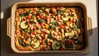 White Beans And Veggies Power This Breakfast Bake