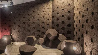 Decor experts are going gaga about geometric cork panels