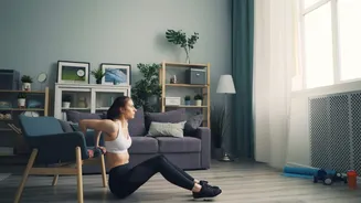 Turn your chair into a simple workout spot