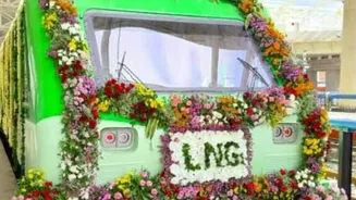 India's 1st LNG-powered train flagged off in Gujarat