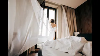 Home decor shift: light curtains, bamboo mats and white bedding taking over for summer