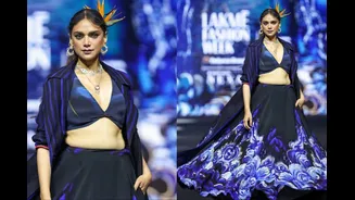 At Lakmē Fashion Week X FDCI, Aditi Rao Hydari Reimagines The Saree With Satya Paul