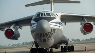 3 Russian planes make 1st foreign landing at Noida airport