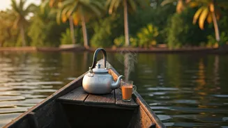 Chaya Chechi's Viral Boat Chai: A Serene Kerala Backwaters Experience Captivates Hearts