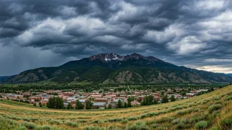 Lake City Looks Unreal Under Rain Clouds