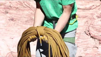 Can coiling a rope reduce stress? Let's find out