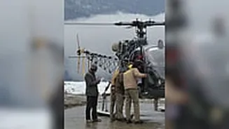 IAF Cheetah Airlifts 85-Year-Old Paralysed Woman From Snowbound Himachal's Dhanderwari Village| VIDEO