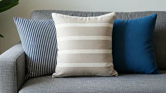 Striped Cushions Are The Budget Decor Hack