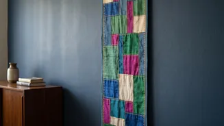 How To Brighten Living Room Walls For Navratri Celebrations Using Simple Fabric Scrap Drapes Today