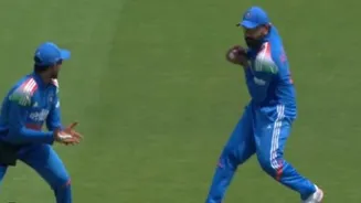 Rohit Sharma grabs two stunning slip catches off Prasidh Krishna to rock Afghanistan in 3rd ODI