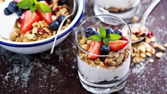 5-minute pineapple mint yogurt parfait recipe