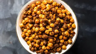 Making A Filling Chickpea Morning Snack Is One Way To Enjoy Roasted Chickpeas