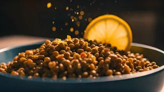 Toss Lemon Juice In Boiled Sprouted Lentils For Post Workout