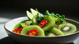 This Spicy Chili Lime Kiwi Salad Is Genius