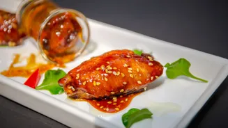 Tulipas de frango na air fryer com toque tailandês