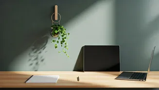 Minimalist Workspace Decor Accounts Encourage Small Hanging Ivy Jars