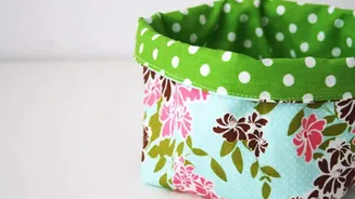 How to make fabric baskets at home