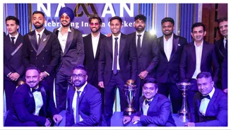 Naman Awards 2026: BCCI felicitates ICC trophy-winning teams