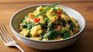 Power Up Your Morning: The Nutritious Quinoa Spinach Scramble Recipe