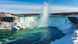 Niagara's Frozen Spectacle: Witness the Magical 'Frozen Falls' Effect This Winter!
