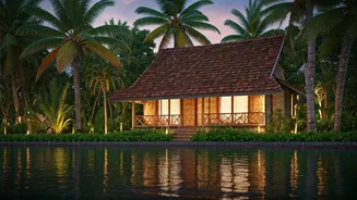 Hidden Kerala Backwater Cabins Offer Absolute Post-Wedding Peace